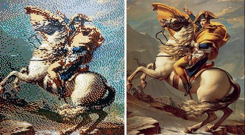 Masterpieces of art, sobrannye from LEGO Masterpieces of art, sobrannye from LEGO