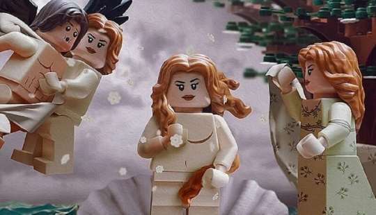 Masterpieces of art, sobrannye from LEGO