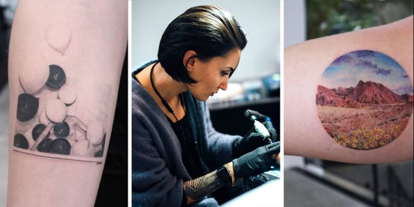 Masterpieces of world art on tattoos of Eva Karabudak