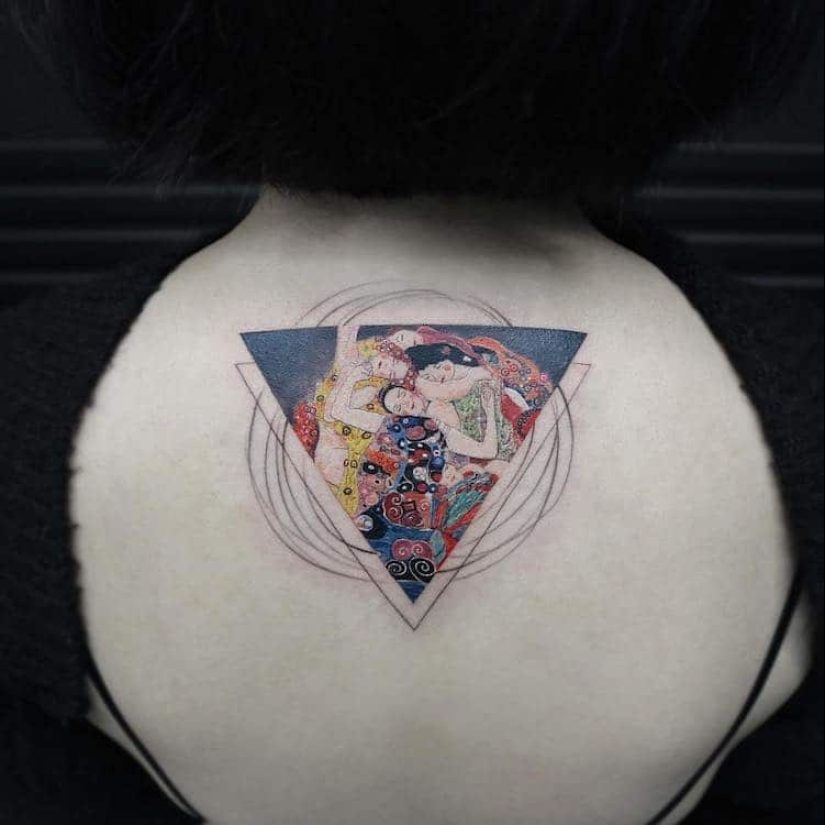 Masterpieces of world art on tattoos of Eva Karabudak
