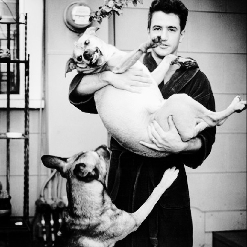 Men early in the morning