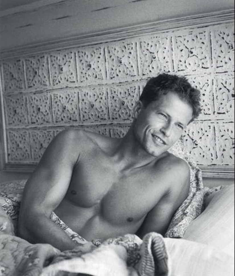 Men early in the morning