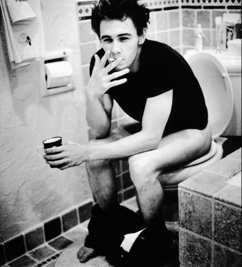 Men early in the morning