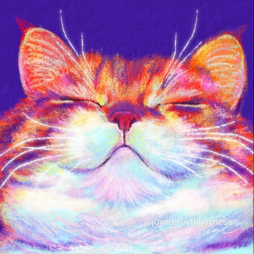Mis 20 pinturas extravagantes de gatos en sus poses más divertidas