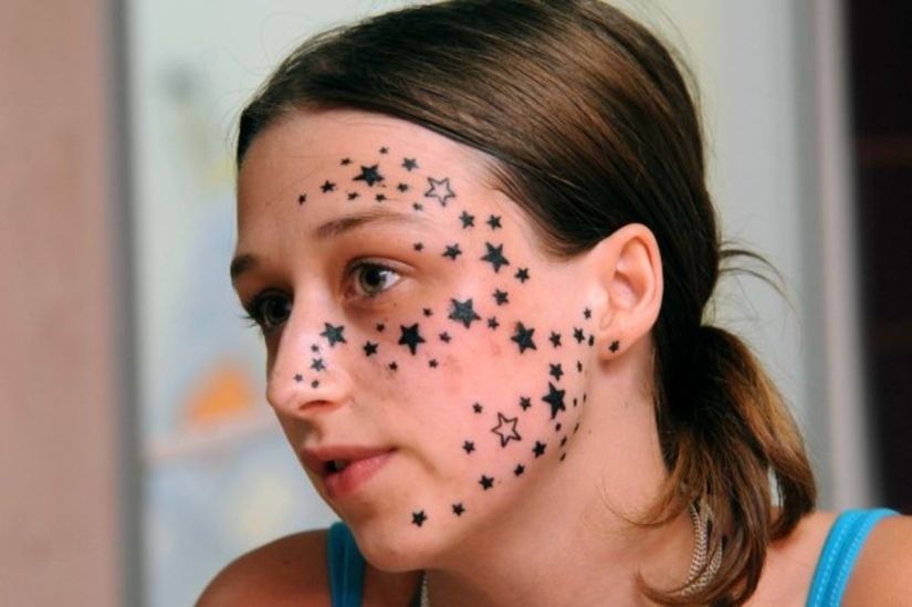 Mistakes of youth: the three British women regret what made face tattoos, drunk and foolishly