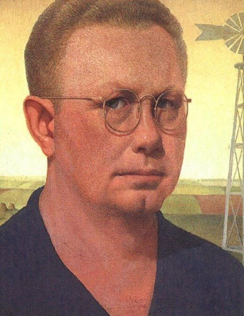 Modest Grant Wood: the secret of the author of “American Gothic”