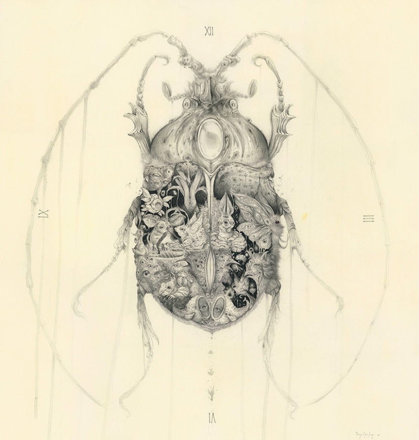 Monstruos lindos del artista Borge Sanchez