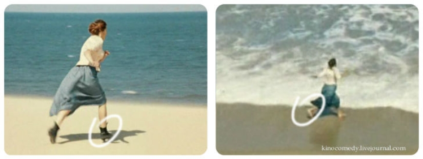 Movie bloopers in the film "White Sun of the Desert"