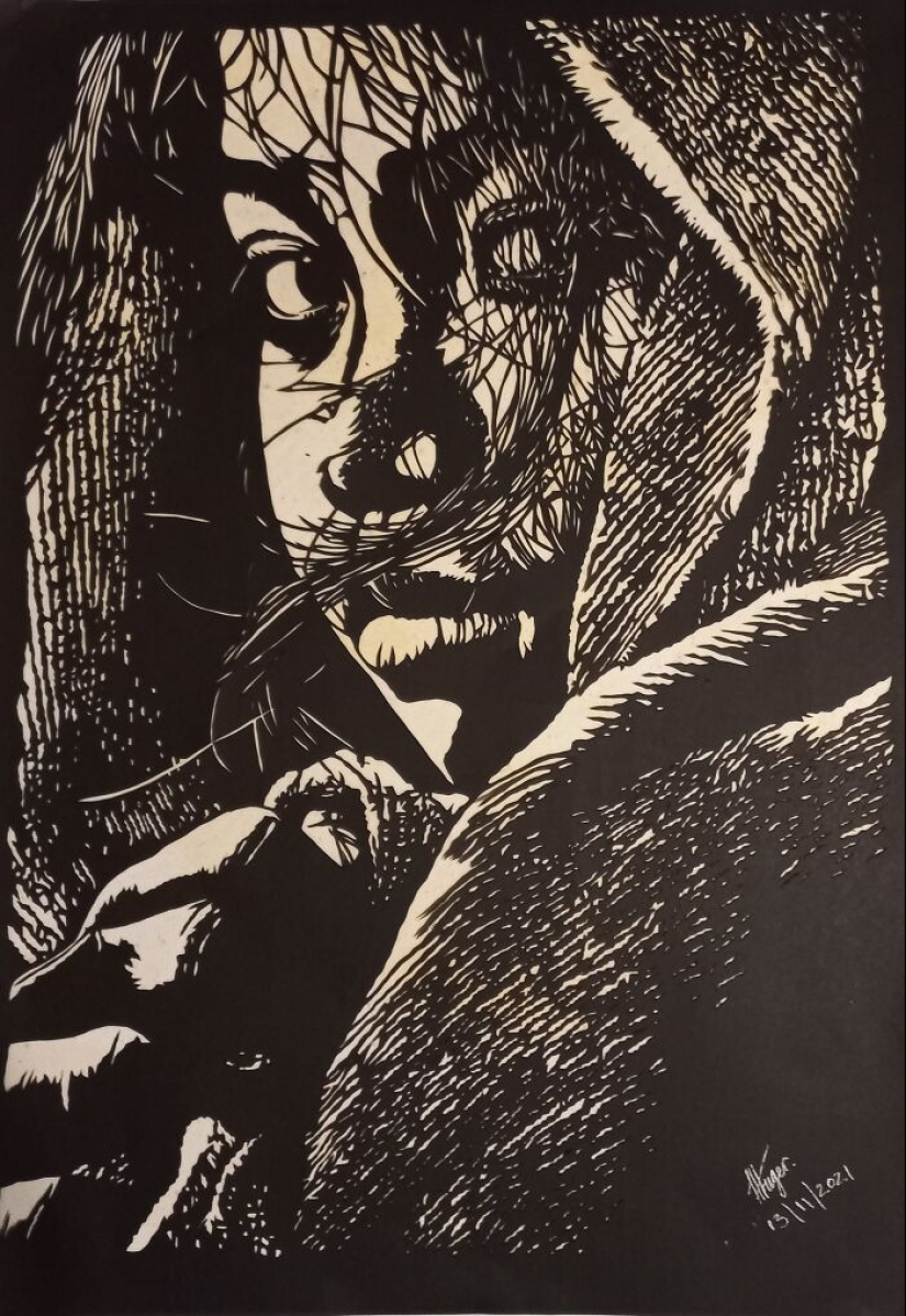 My 12 Handcut Artworks From A Single Piece Of Paper That Tell A Story