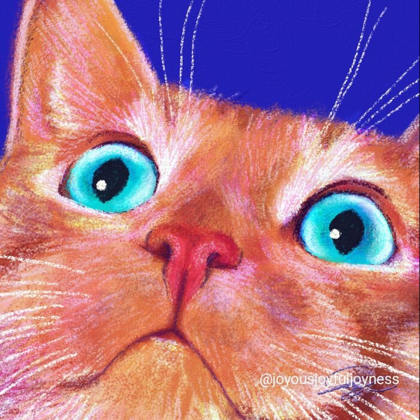 My 20 Whimsical Paintings Of Cats In Their Funniest Poses My 20 Whimsical Paintings Of Cats In Their Funniest Poses