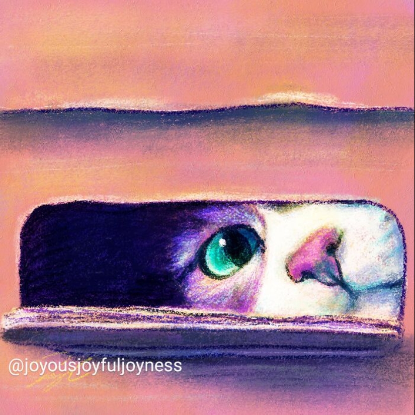 My 20 Whimsical Paintings Of Cats In Their Funniest Poses My 20 Whimsical Paintings Of Cats In Their Funniest Poses