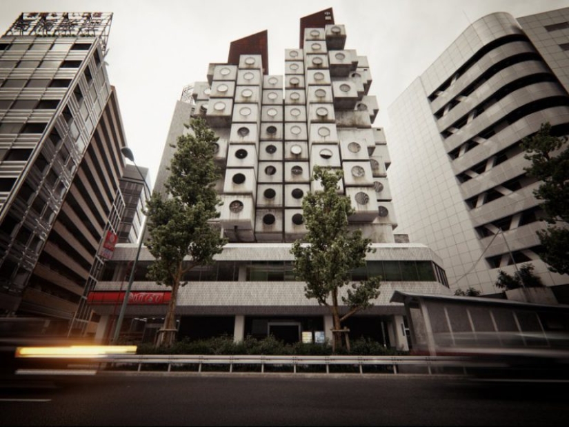 Nakagin Capsule Tower, or 9 square feet