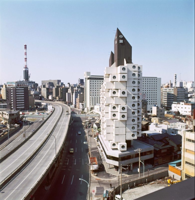 Nakagin Capsule Tower, or 9 square feet