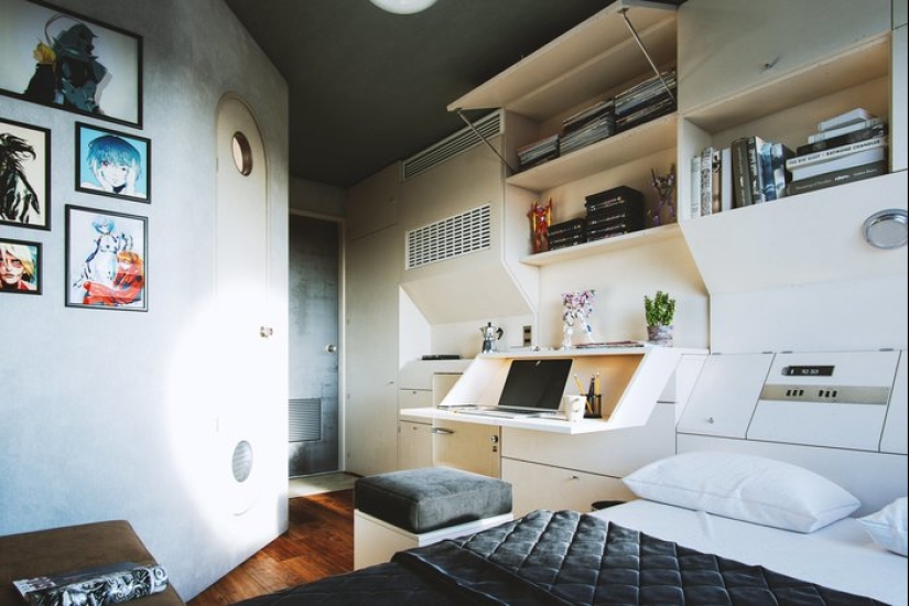 Nakagin Capsule Tower, or 9 square feet