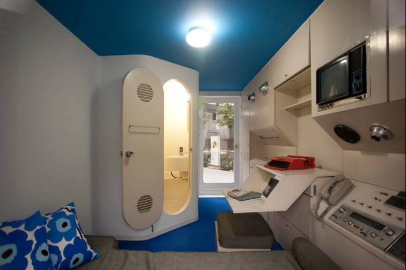 Nakagin Capsule Tower, or 9 square feet