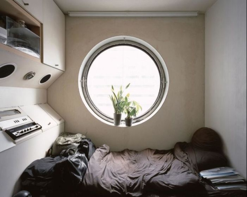 Nakagin Capsule Tower, or 9 square feet