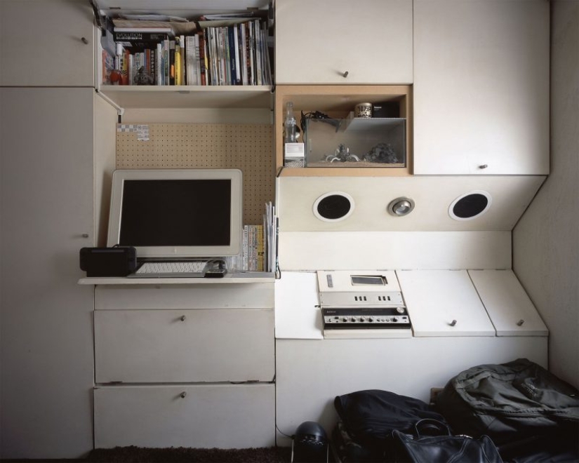 Nakagin Capsule Tower, or 9 square feet