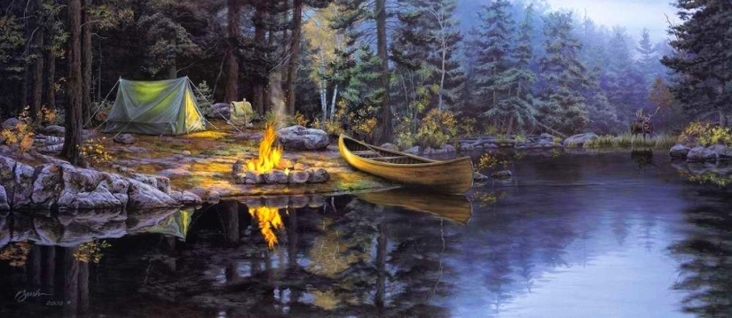 Naturaleza y vida salvaje en la obra de Darrell Bush: belleza en cada detalle