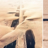 Nature versus people: the photographer filmed from the drone, as the desert devours Dubai and Abu Dhabi