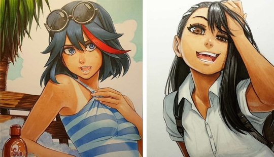 Naughty girls artist Omar Dogan, who created the iconic comic book Street Fighter