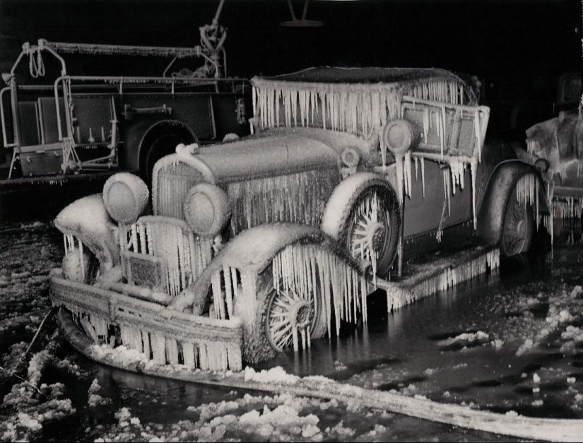 New York in the 1940s through the lens of Weegee, the master of crime photography.