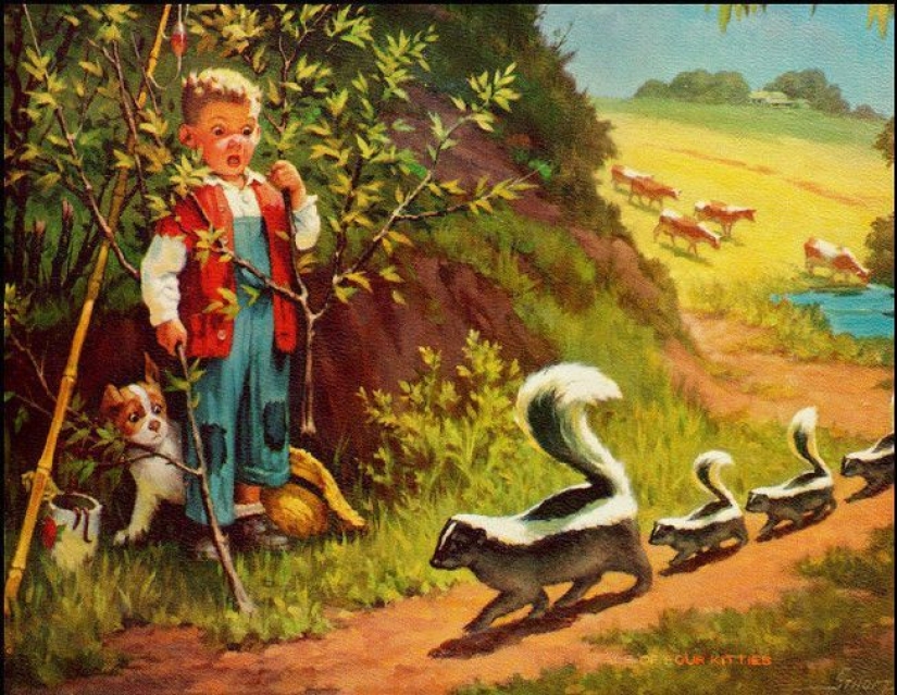 Niños pequeños traviesos del ilustrador Raymond James Stewart Niños pequeños traviesos del ilustrador Raymond James Stewart