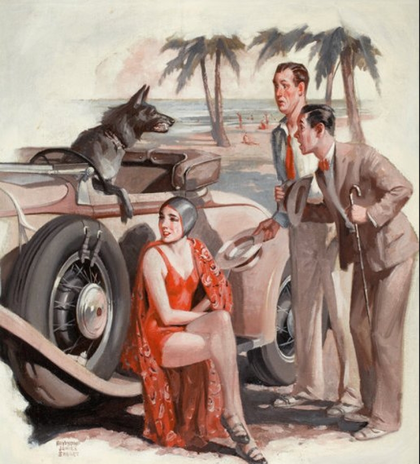 Niños pequeños traviesos del ilustrador Raymond James Stewart Niños pequeños traviesos del ilustrador Raymond James Stewart