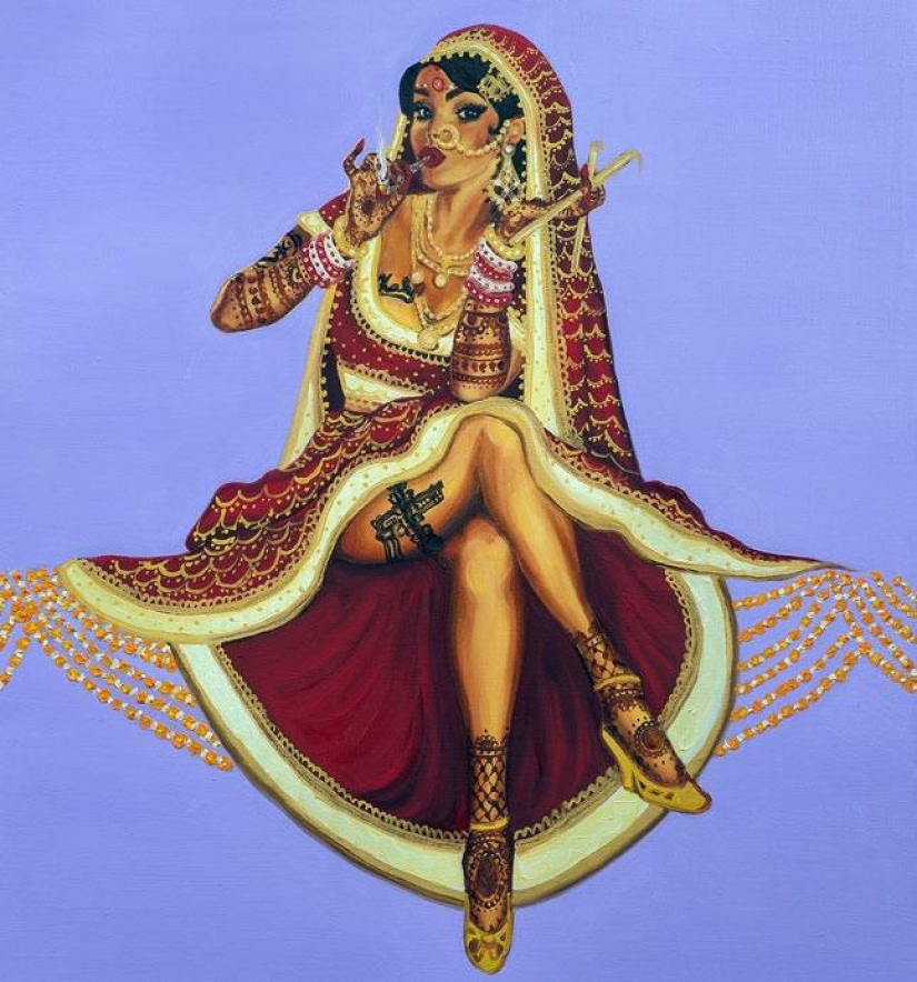 No hemos visto esto antes - Pin-up indio