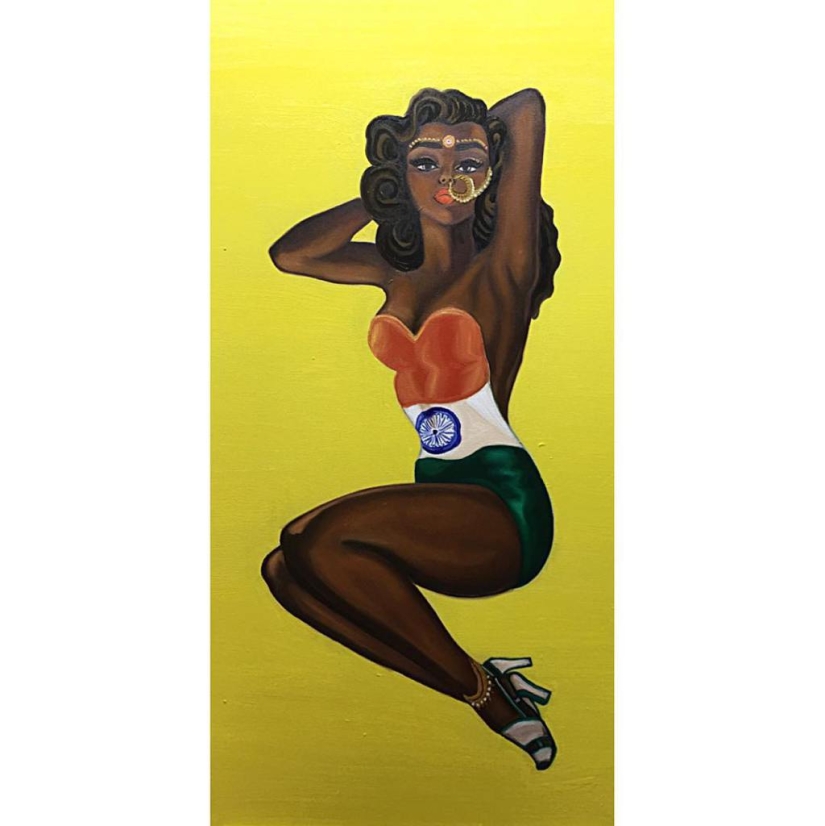 No hemos visto esto antes - Pin-up indio