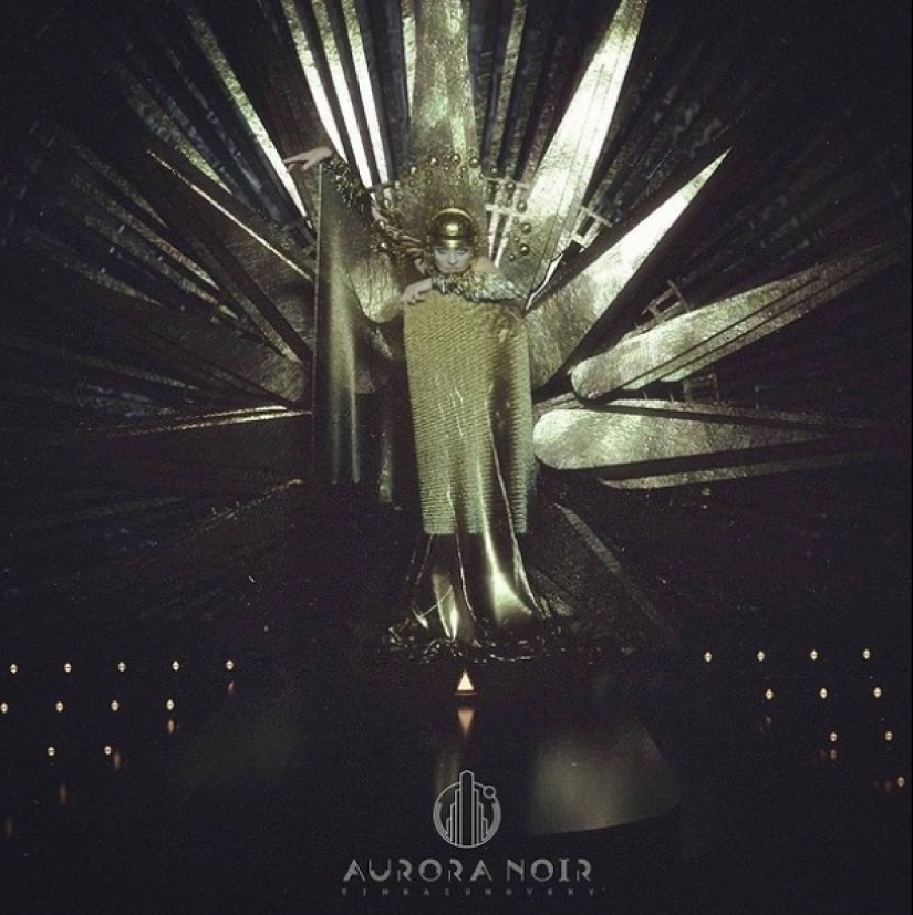 Noir cyberpunk en las pinturas de Tim Razumovsky