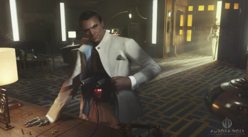 Noir cyberpunk en las pinturas de Tim Razumovsky