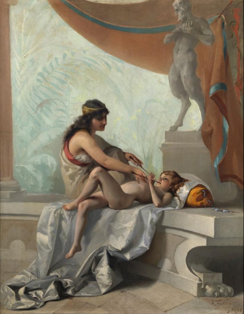 Nude fairies by the artist Luis Ricardo Falero, who founded the fantasy style in painting