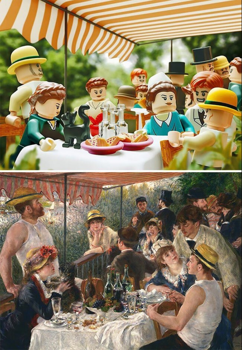 Obras maestras de arte, sobrannye de LEGO Obras maestras de arte, sobrannye de LEGO