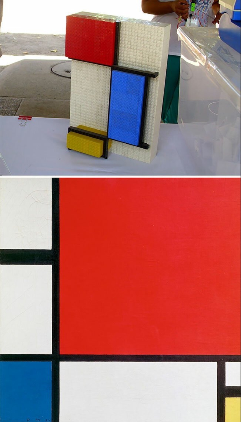 Obras maestras de arte, sobrannye de LEGO Obras maestras de arte, sobrannye de LEGO