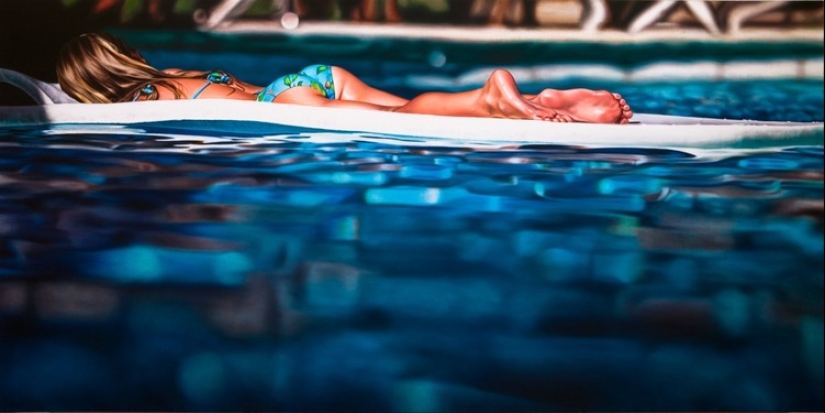 Oil painting: dark hyperrealistic drawings by Damien Loeb