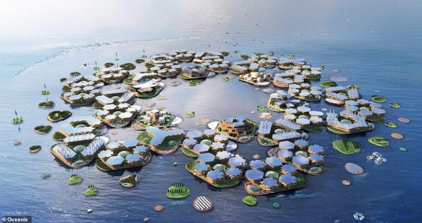 On the waves of the future: the floating city will retain the coastal villages from floods