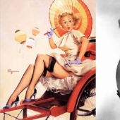 "Oooo Cara" extraña expresión facial con fotos de 1950-erótico