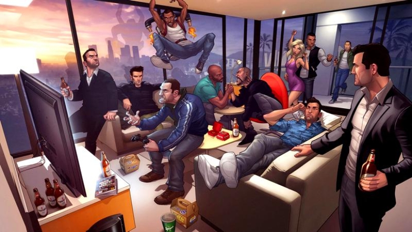 Our whole life... GTA: fantastic illustrations by Patrick Brown Our whole life... GTA: fantastic illustrations by Patrick Brown