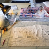 Paintings from a sheet of paper