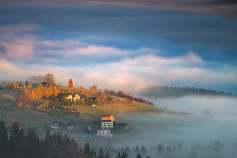 Paisajes increíbles en el abrazo de la niebla