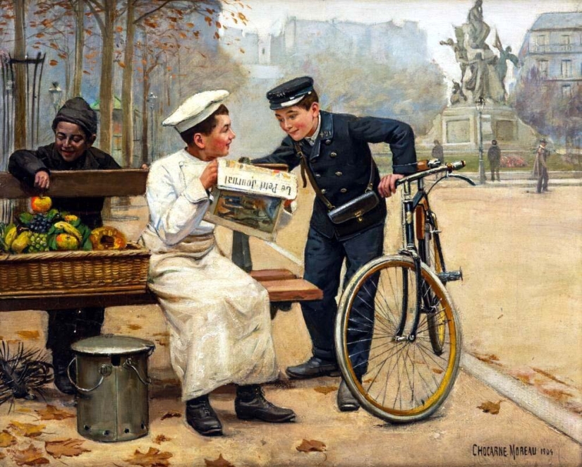 Paul-Charles Chaucarne-Moreau and the mischievous Parisian tomboys in his paintings