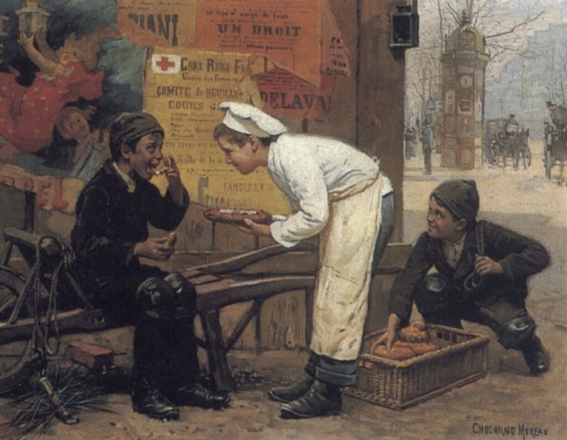 Paul-Charles Chaucarne-Moreau and the mischievous Parisian tomboys in his paintings