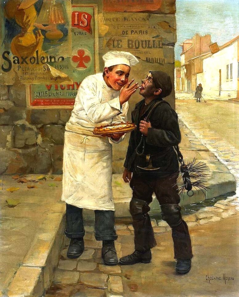 Paul-Charles Chaucarne-Moreau and the mischievous Parisian tomboys in his paintings