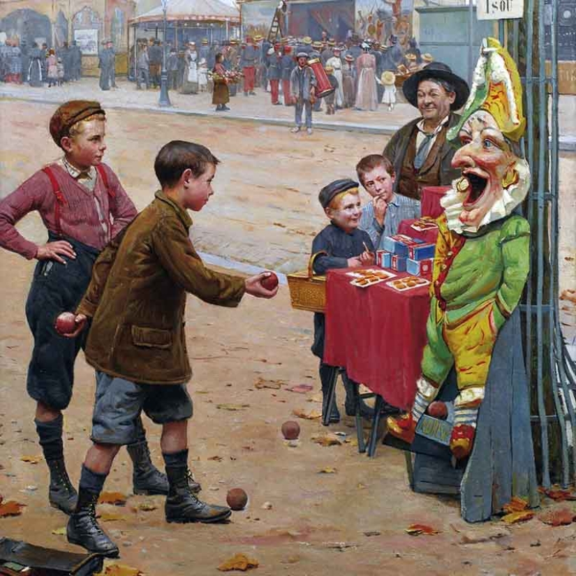 Paul-Charles Chaucarne-Moreau and the mischievous Parisian tomboys in his paintings