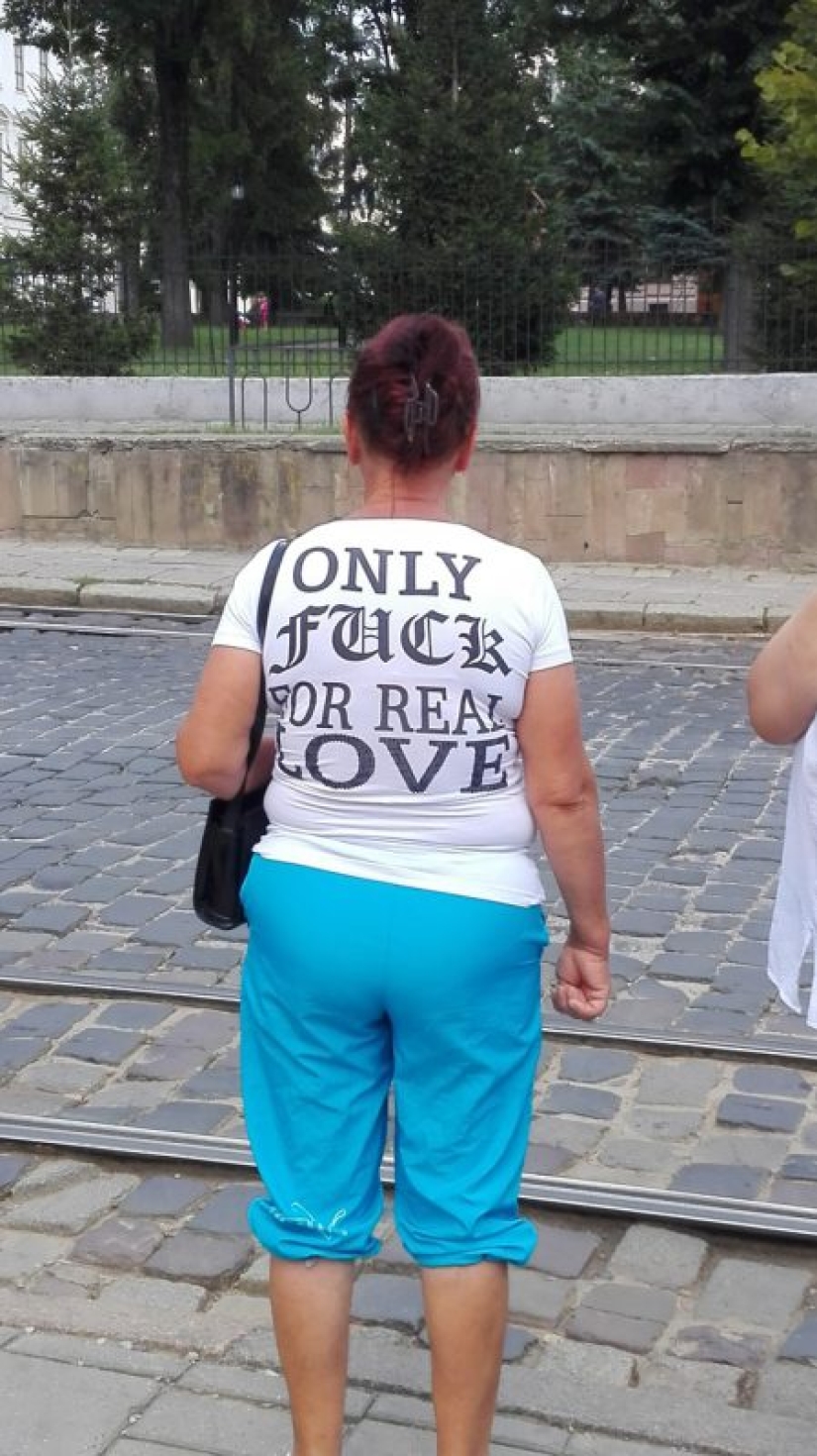 People who overreacted with the choice of a print on a T-shirt