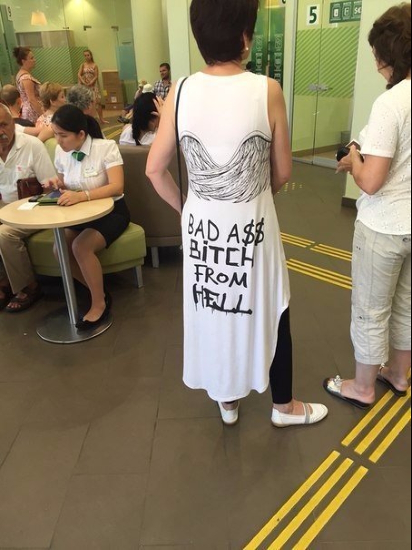 People who overreacted with the choice of a print on a T-shirt