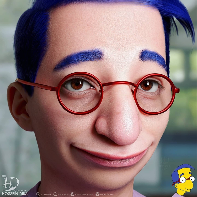 Personajes de la cultura pop en un estilo súper realista de Hossein Dib Personajes de la cultura pop en un estilo súper realista de Hossein Dib