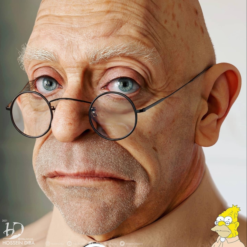 Personajes de la cultura pop en un estilo súper realista de Hossein Dib Personajes de la cultura pop en un estilo súper realista de Hossein Dib