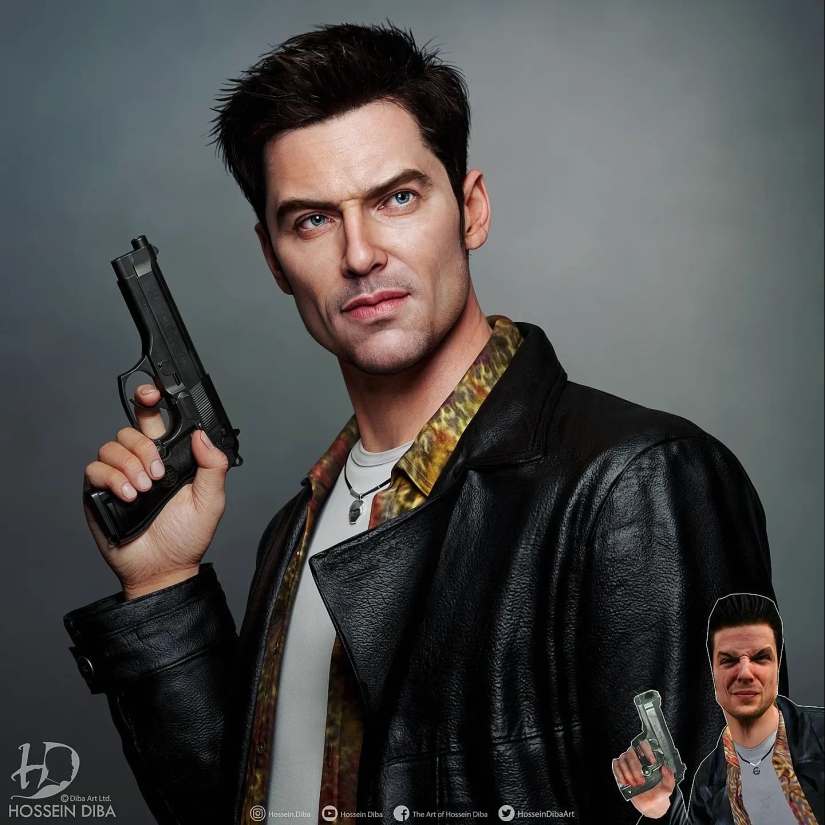 Personajes de la cultura pop en un estilo súper realista de Hossein Dib Personajes de la cultura pop en un estilo súper realista de Hossein Dib