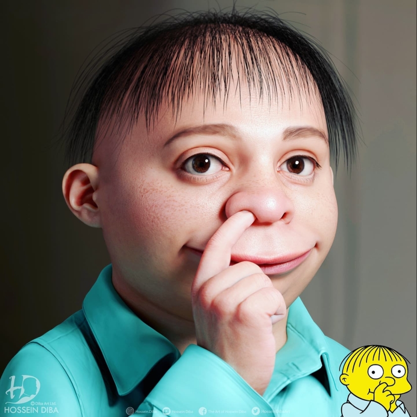 Personajes de la cultura pop en un estilo súper realista de Hossein Dib Personajes de la cultura pop en un estilo súper realista de Hossein Dib